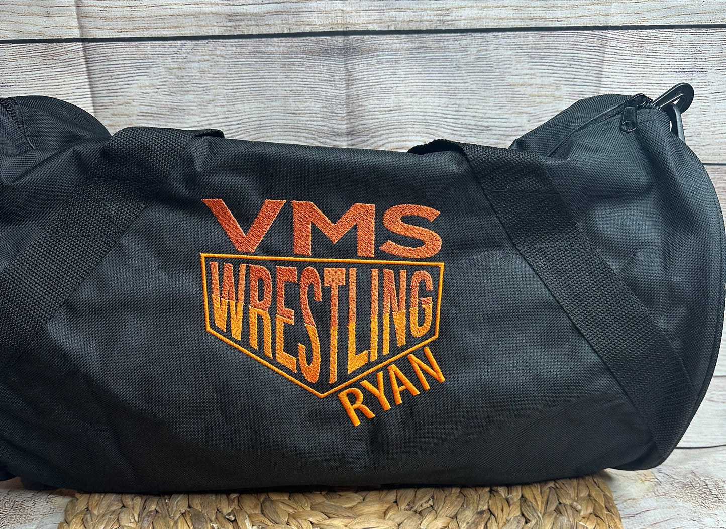 Personalized Wrestling Duffel Bag for Kids.• Embroidered Wrestler Gym Bag • Sport Duffel Bag • Sports Fan Gift • Overnight Weekender Bag