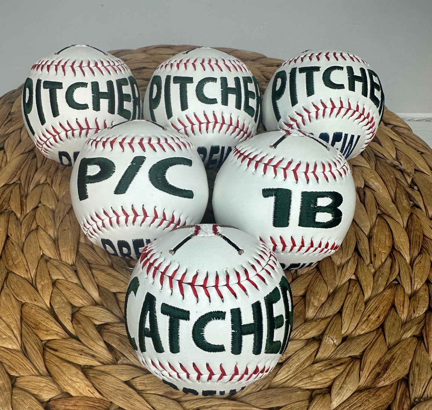 End of Season Gift - Custom Baseball for Senior Night & Graduation Baseball • Embroidered Baseball • Unique Keepsake Gift • Grad Gift