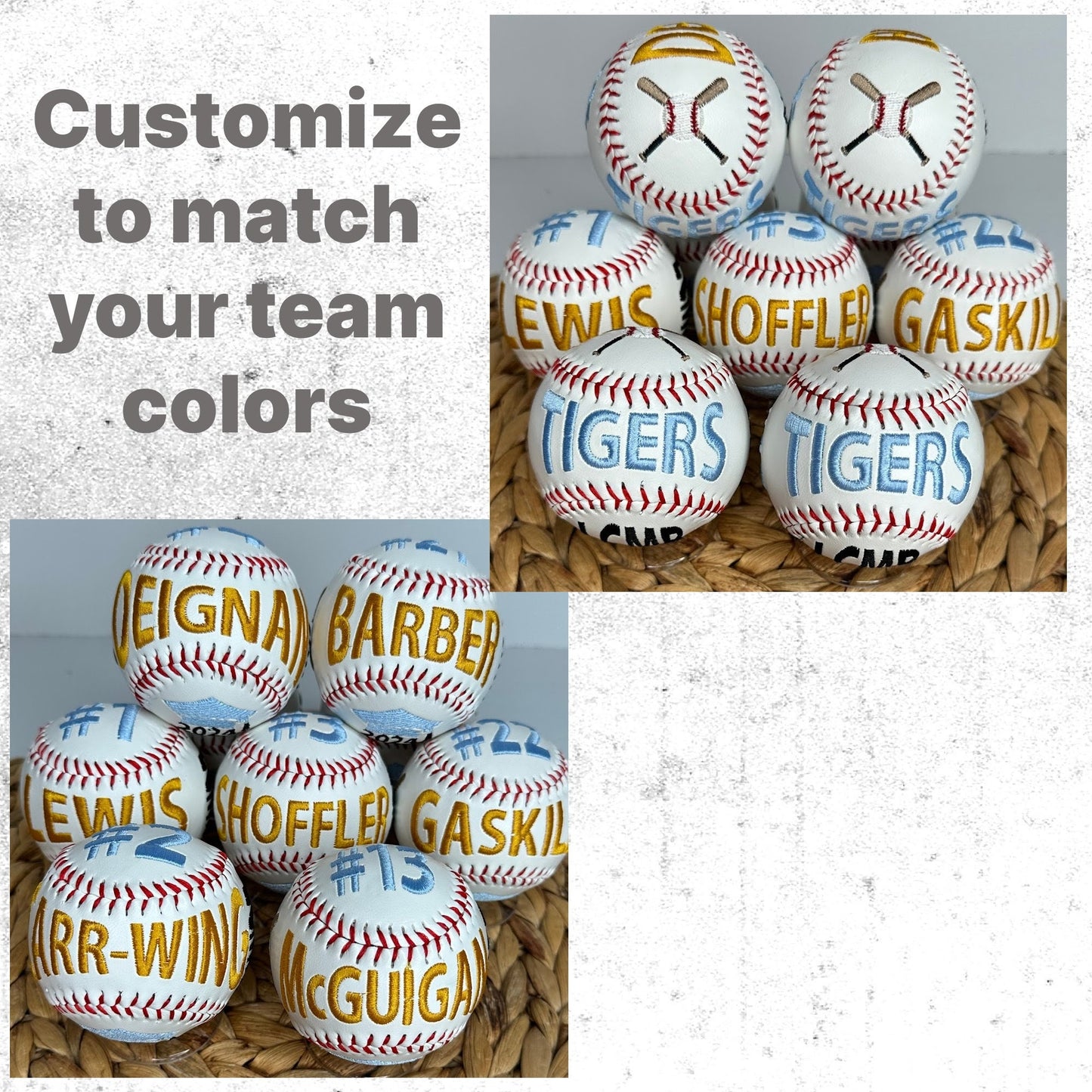 End of Season Gift - Custom Baseball for Senior Night & Graduation Baseball • Embroidered Baseball • Unique Keepsake Gift • Grad Gift