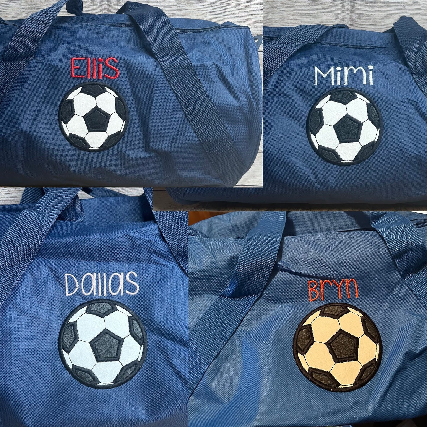 Personalized Soccer Duffle Bag • Embroidered Soccer Bag • Gift for Boys or Girls • Sport Duffel • Soccer Player Carryall Gym Bag • Game Day