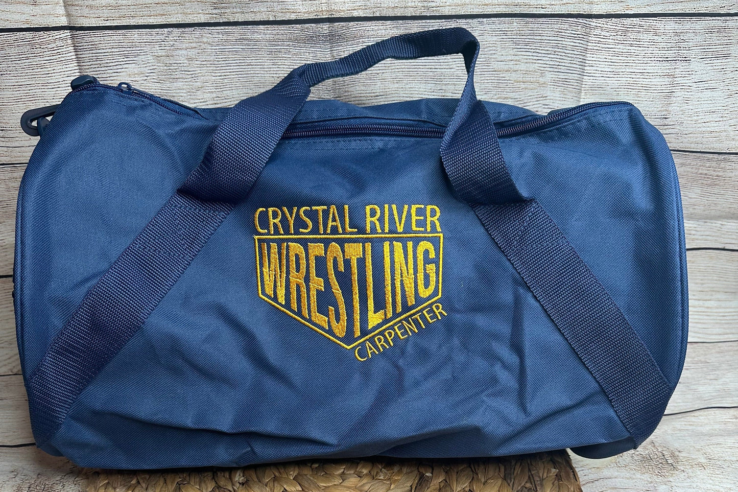 Personalized Wrestling Duffel Bag for Kids.• Embroidered Wrestler Gym Bag • Sport Duffel Bag • Sports Fan Gift • Overnight Weekender Bag