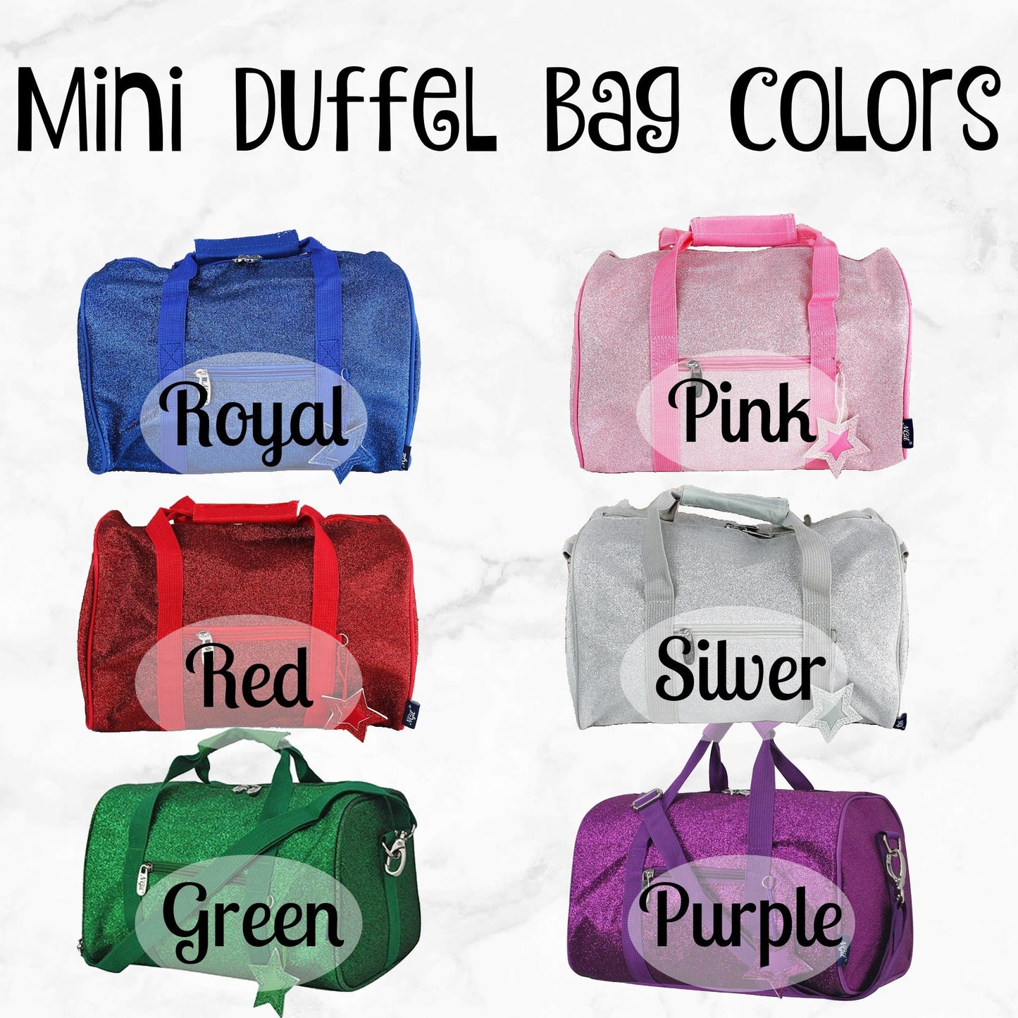 Personalized Mini Dance Duffel Bag • Embroidered Glitter Small Ballet Bag • Little Girl Dance Bag • Bag for Toddler Practice