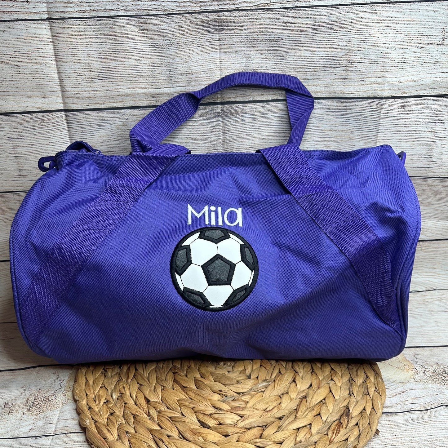 Personalized Soccer Duffle Bag • Embroidered Soccer Bag • Gift for Boys or Girls • Sport Duffel • Soccer Player Carryall Gym Bag • Game Day