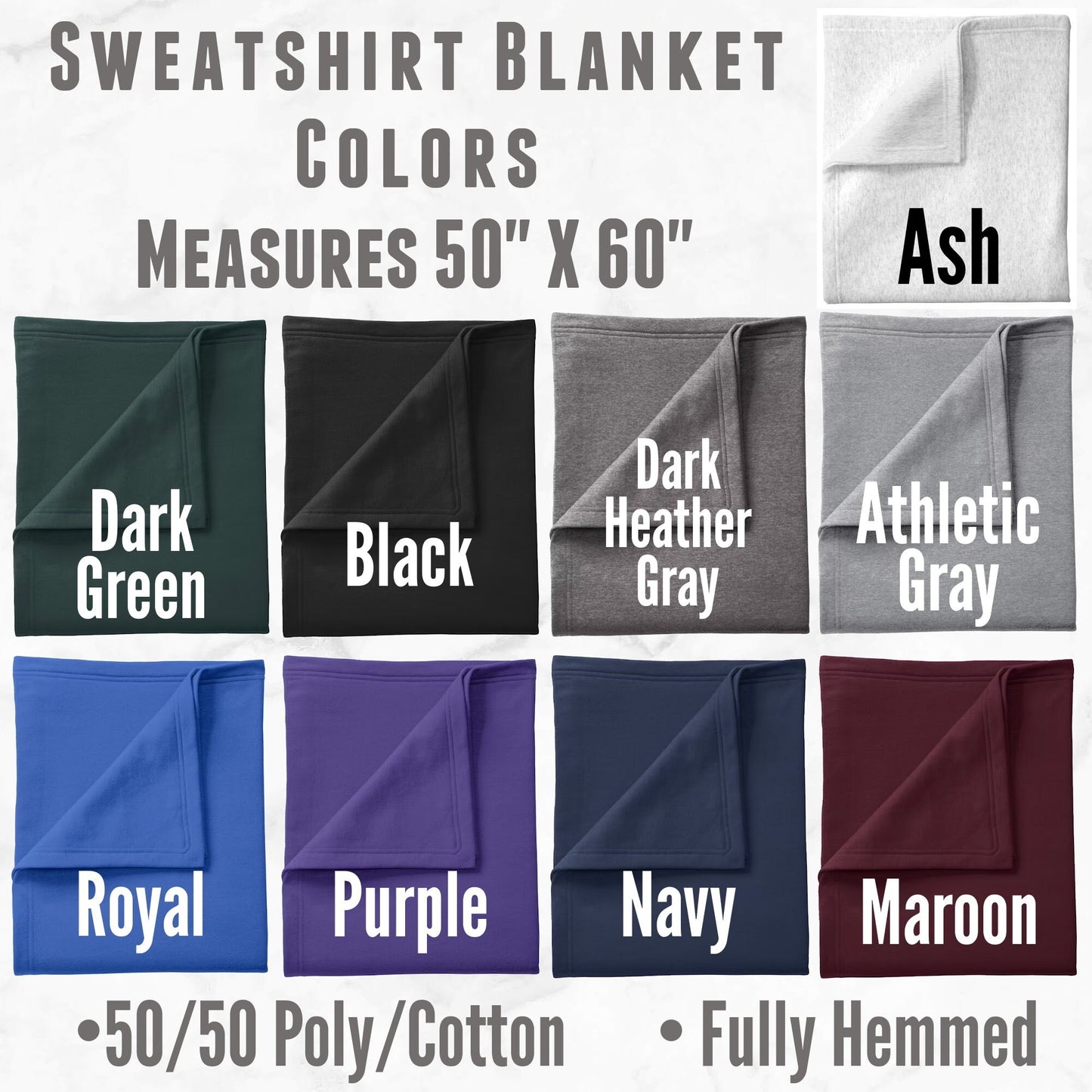 Personalized Stadium Blanket • Embroidered Football Blanket • Customized End of Year Gift • Sweatshirt Sport Blanket • College Dorm Blanket