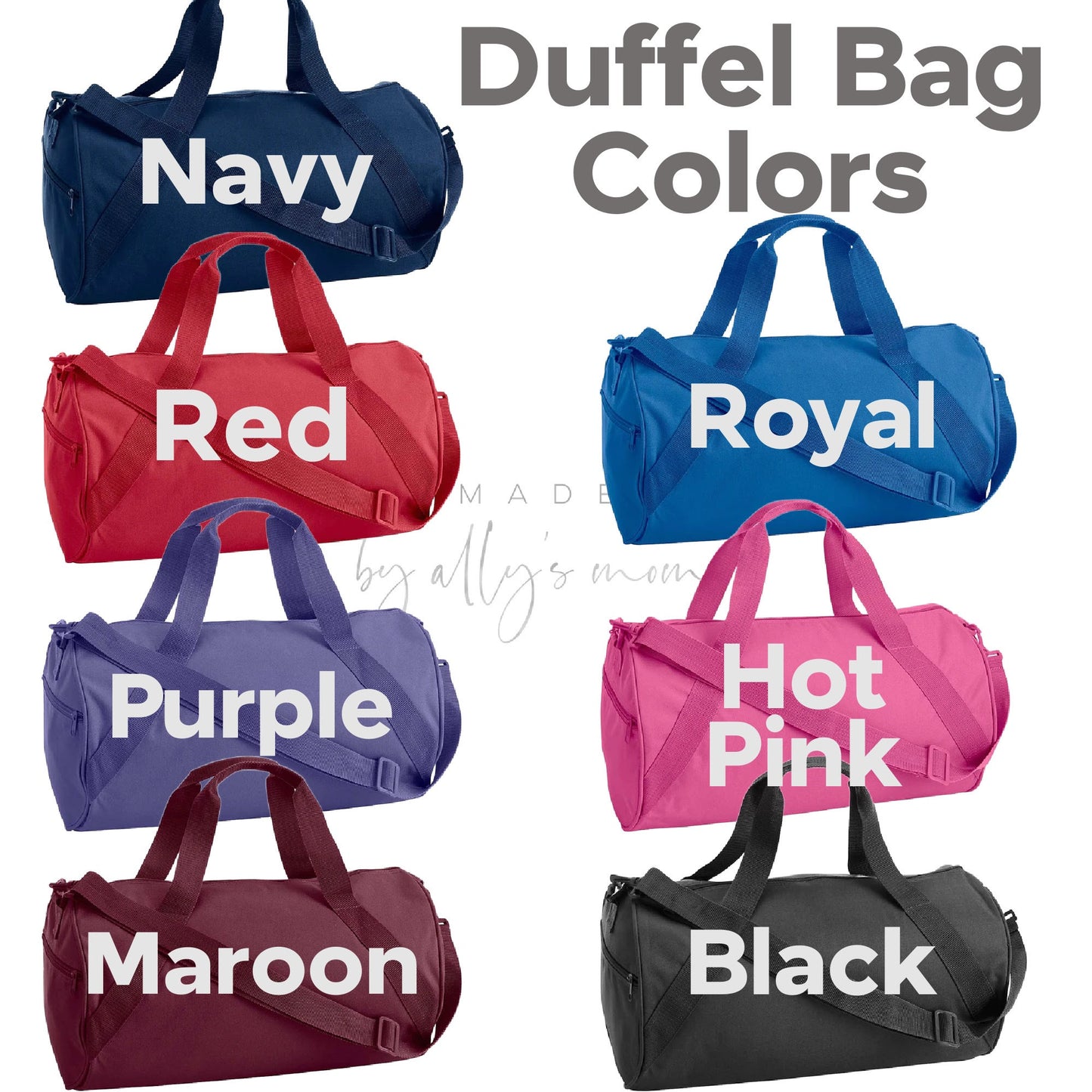 Personalized Football Duffle Bag.• Athletic Sport Duffel • Embroidered Overnight Bag • Birthday Gift for Kids • Football Practice Bag